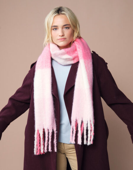 Szalik w kratkę Fluffy