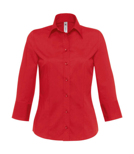 Bluzka Milano/women Popelin Shirt 3/4 sleeves