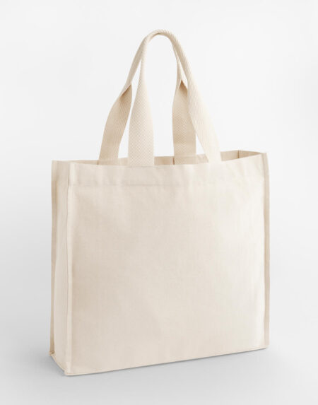 Torba shopper z uchwytami w jodełkę