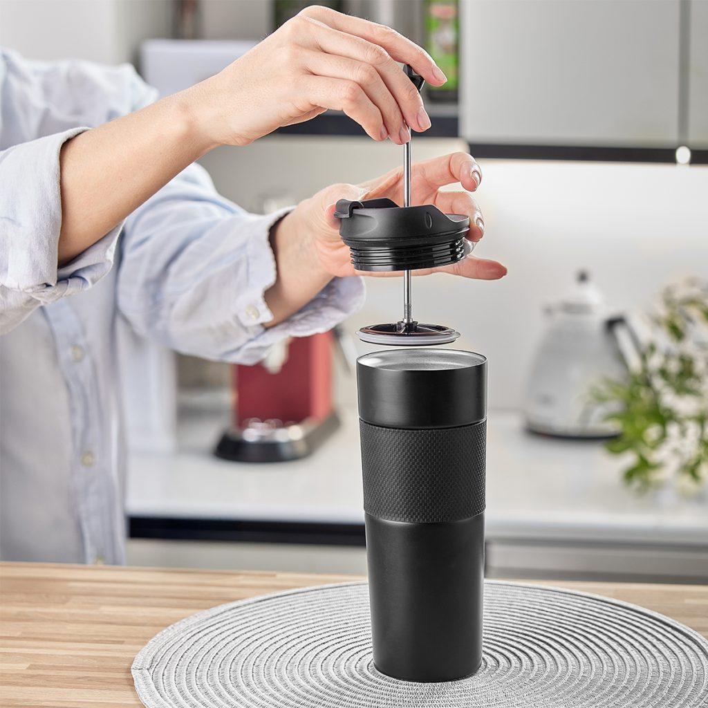 Kubek termiczny z french press Aspet 450 ml - obrazek 6