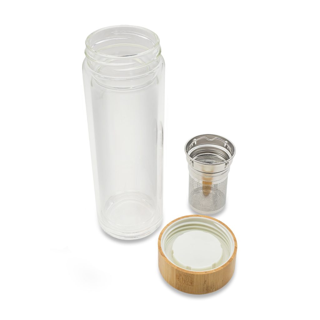 Dwuścienna butelka z zaparzaczem Helen 400 ml - obrazek 3
