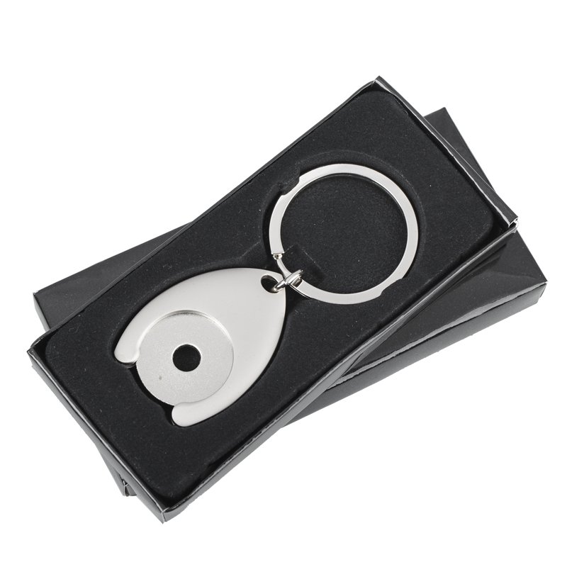 Metalowy brelok z żetonem Disc - obrazek 2