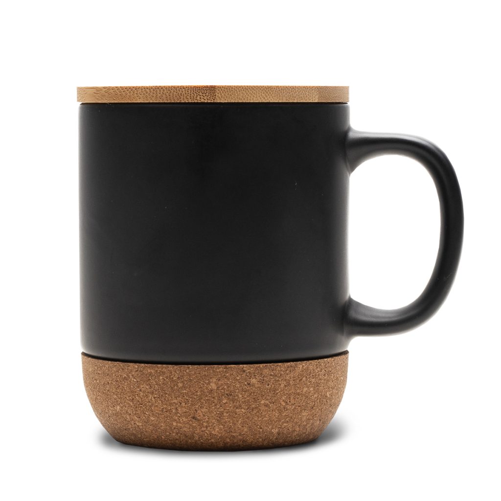Kubek ceramiczny z bambusową przykrywką Giulia