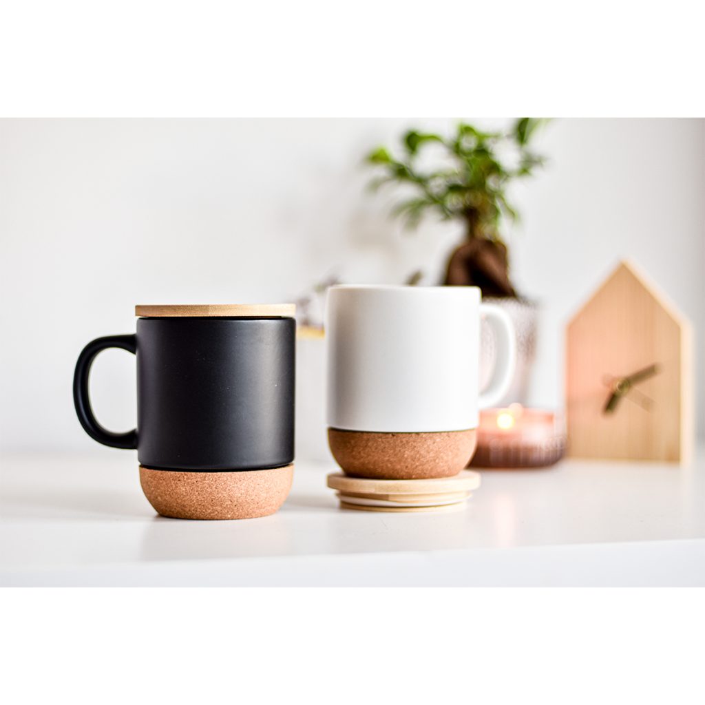 Kubek ceramiczny z bambusową przykrywką Giulia - obrazek 6