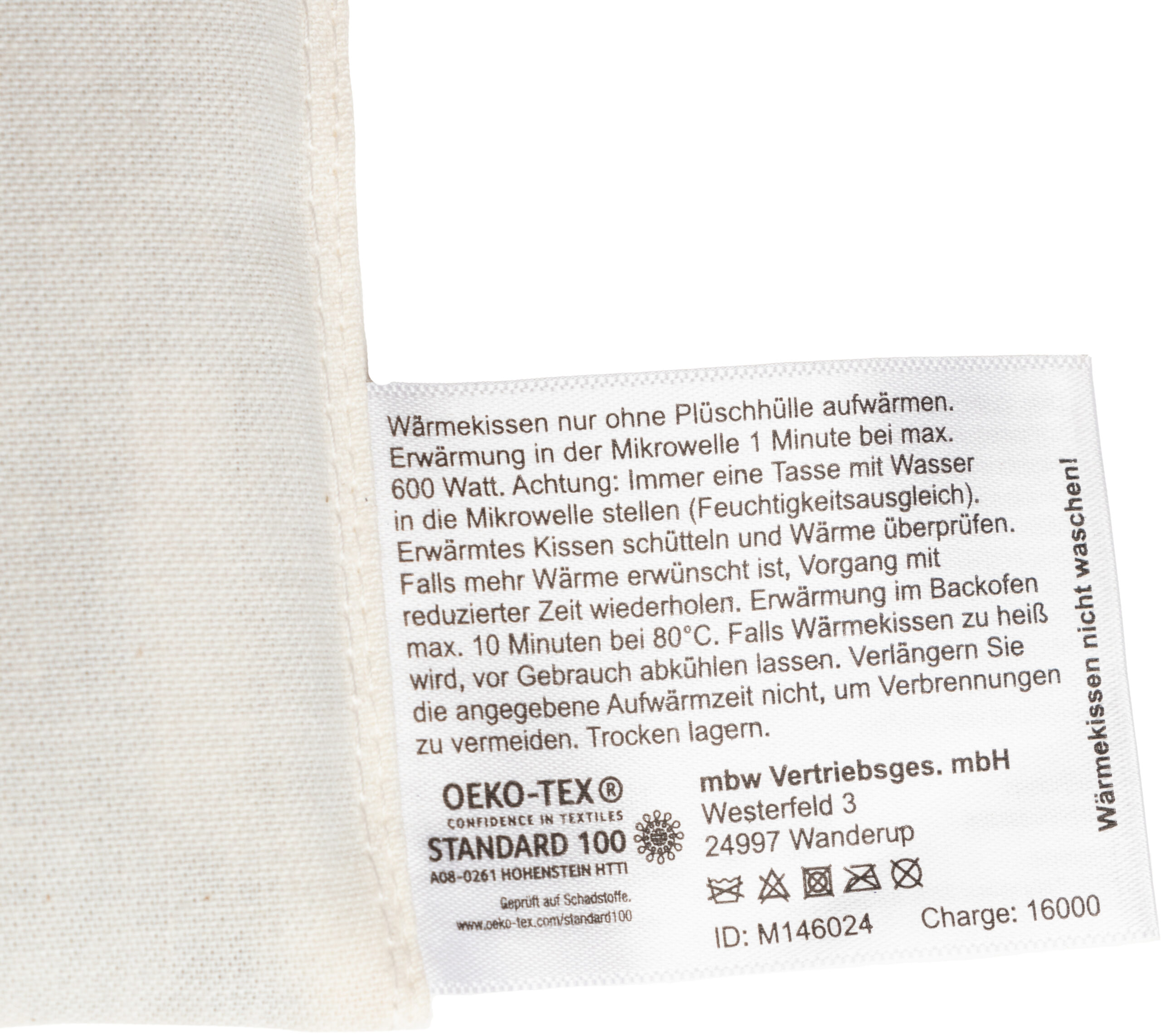 Poduszka grzewcza z rzepaku OEKO-TEX® - obrazek 2