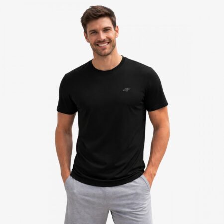 T-shirt slim gładki męski