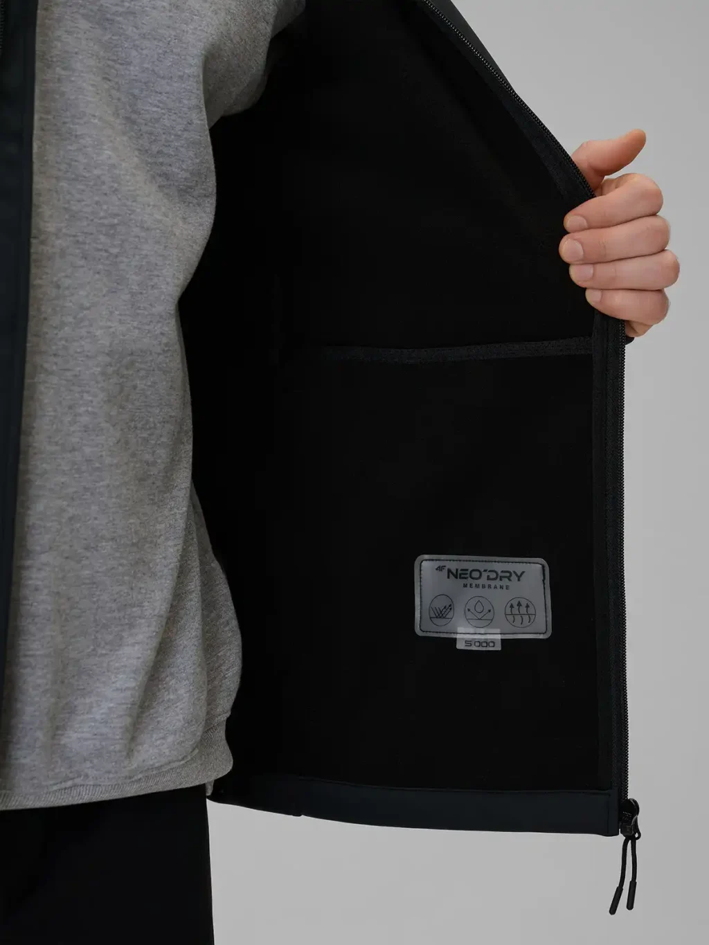Kurtka męska softshell Czarna - obrazek 2
