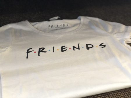 Biały t-shirt z nadrukiem Friends