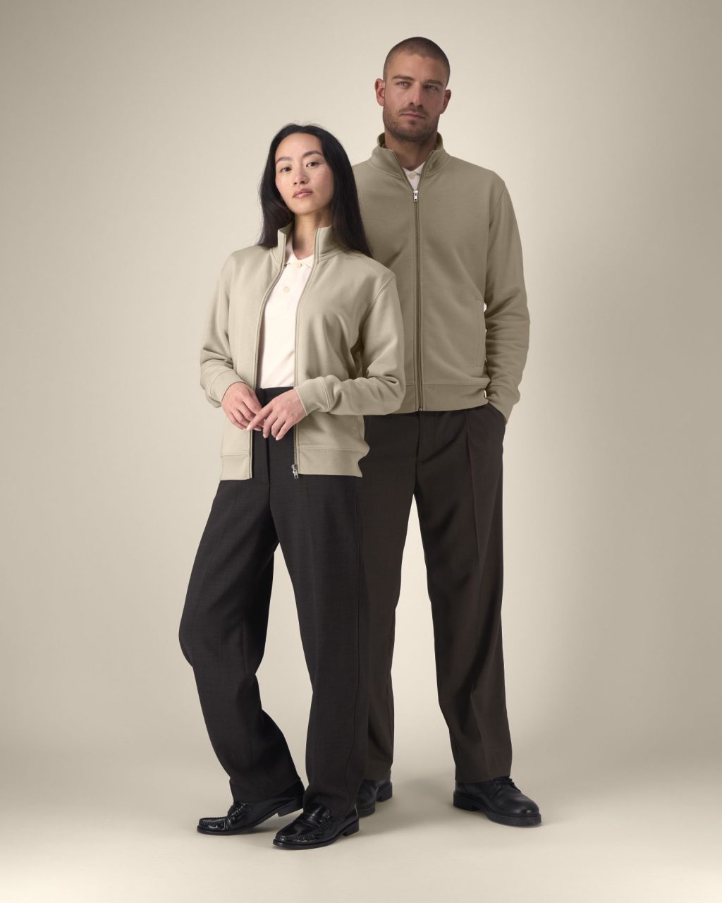 Rozpinana bluza unisex ze stójką