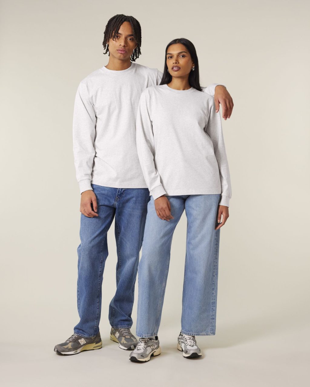 T-shirt unisex gruby z długim rękawem