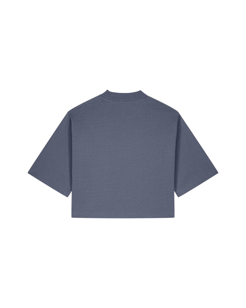 T-shirt damski krótki z bawełny z recyklingu - obrazek 7