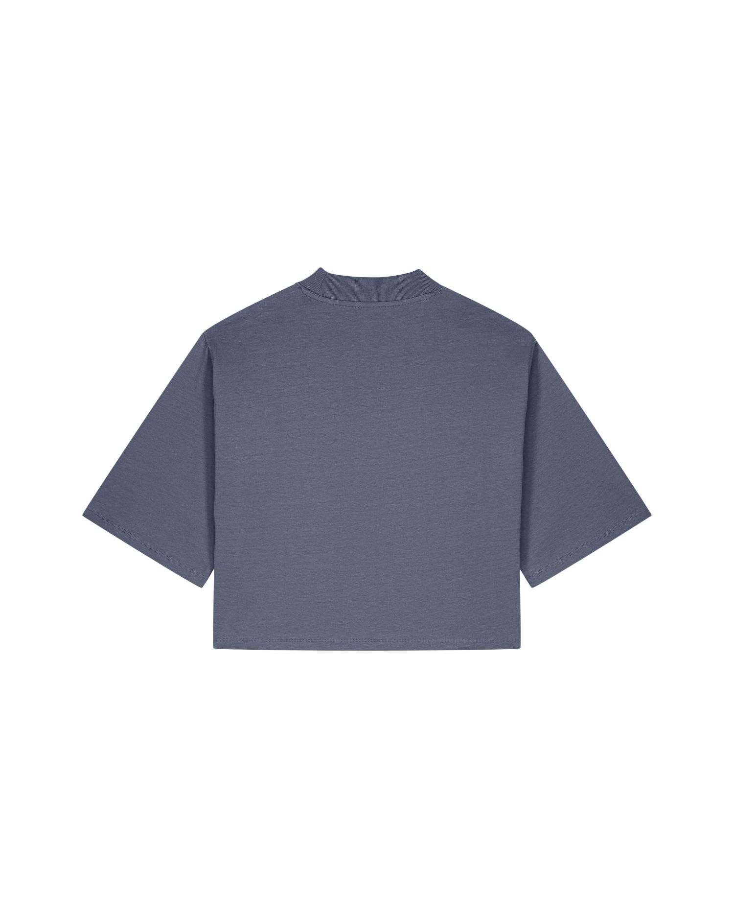 T-shirt damski krótki z bawełny z recyklingu - obrazek 7