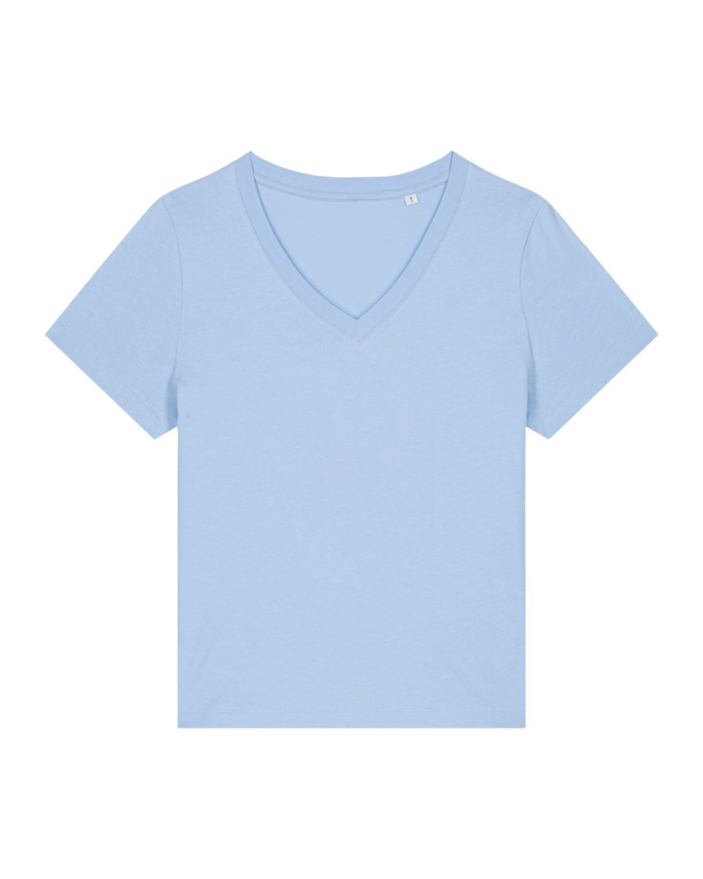 T-shirt damski z dekoltem V - obrazek 3