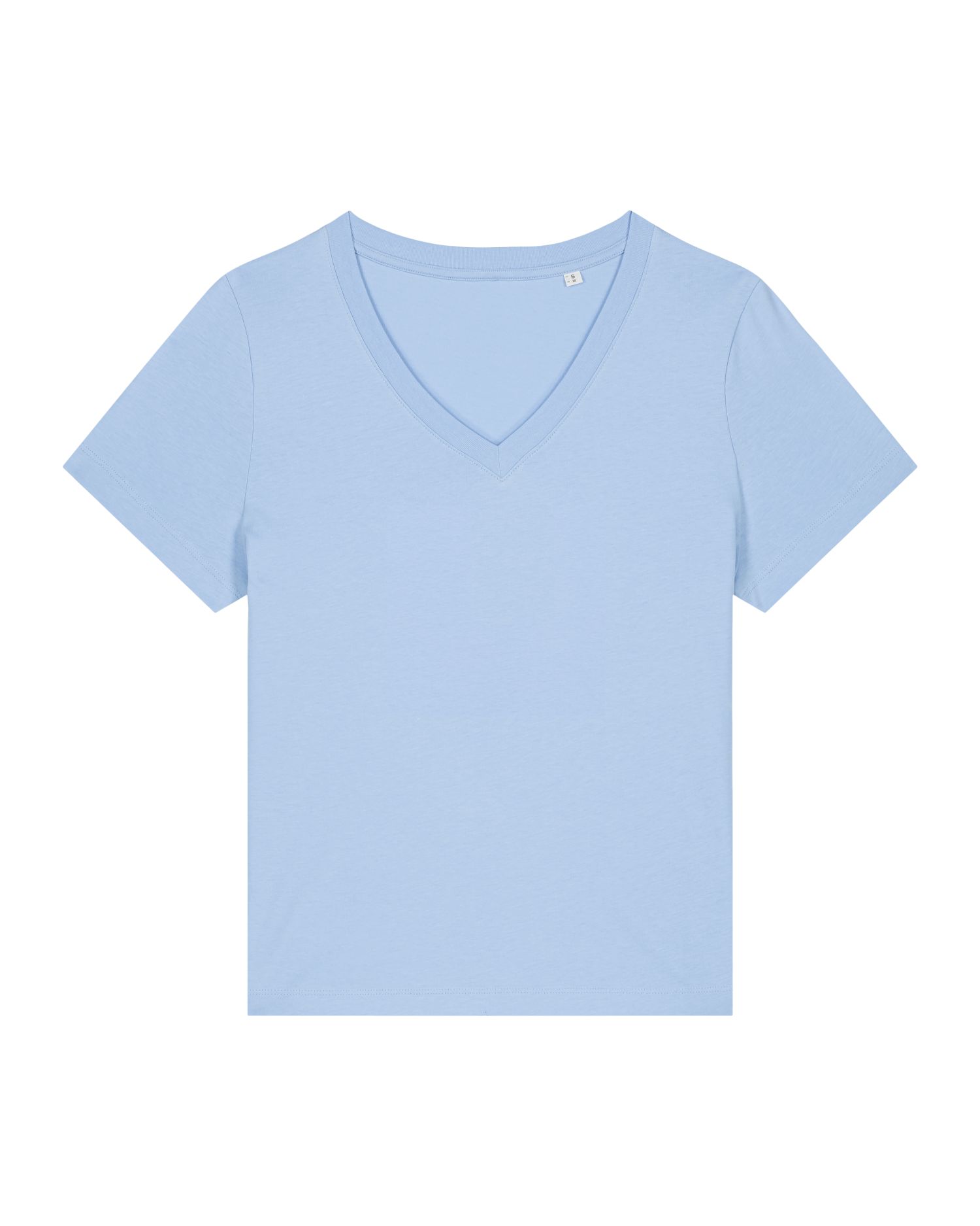 T-shirt damski z dekoltem V - obrazek 3