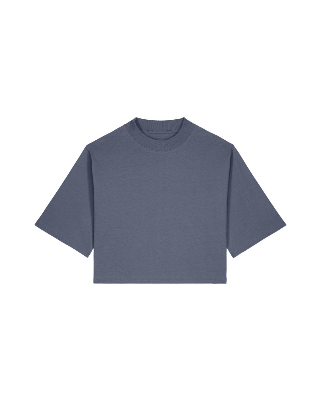 T-shirt damski krótki z bawełny z recyklingu - obrazek 8