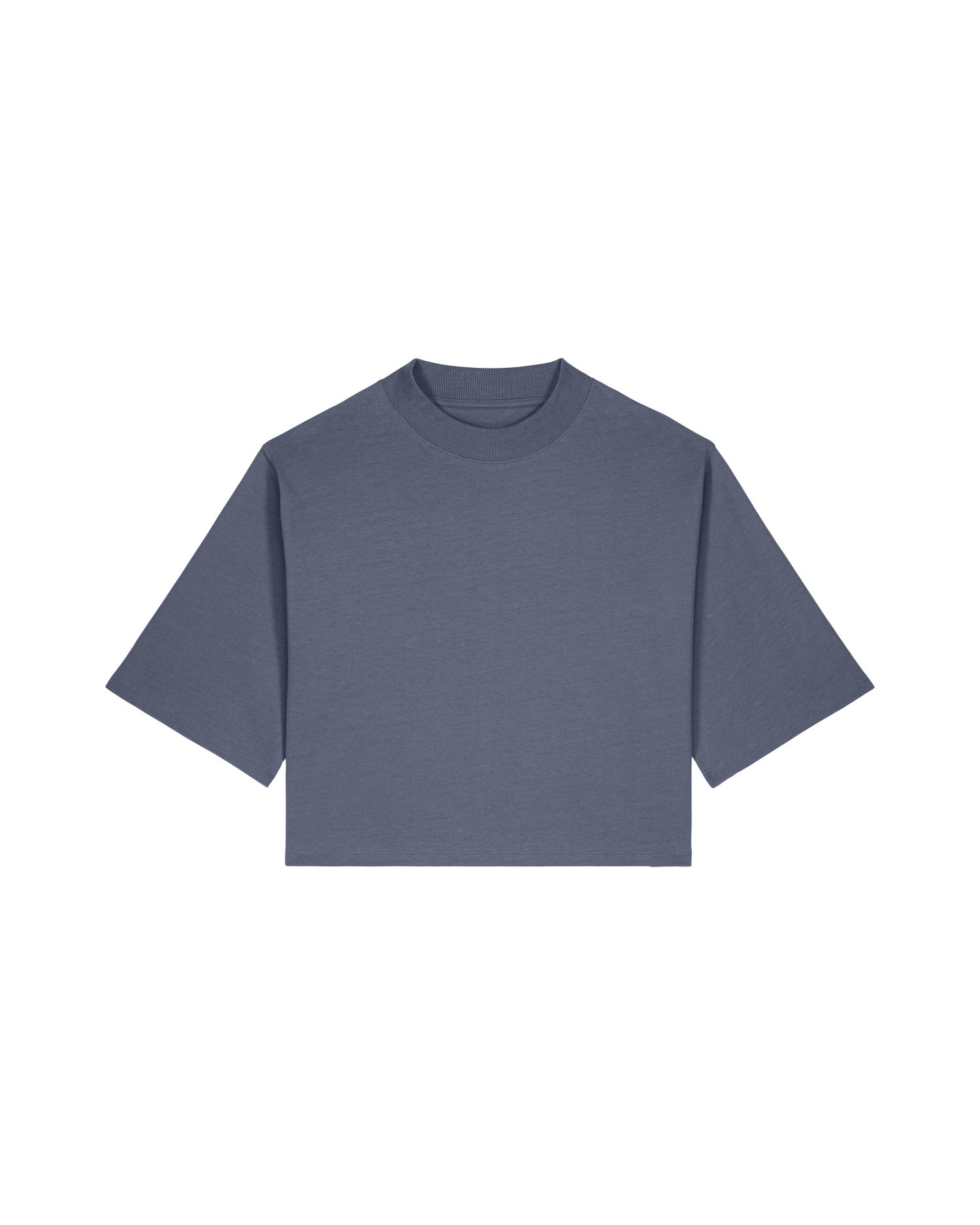 T-shirt damski krótki z bawełny z recyklingu - obrazek 8