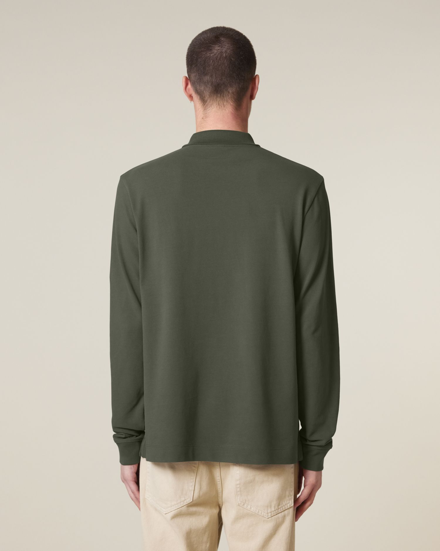 Koszulka polo unisex z długim rękawem - obrazek 2