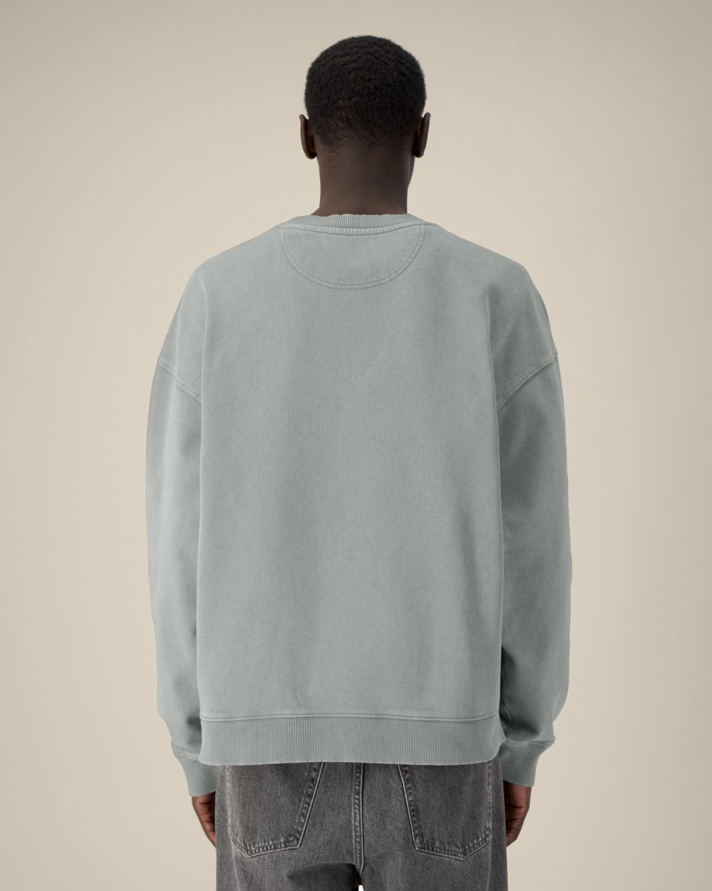 Bluza unisex crewneck oversized garment-dyed - obrazek 12