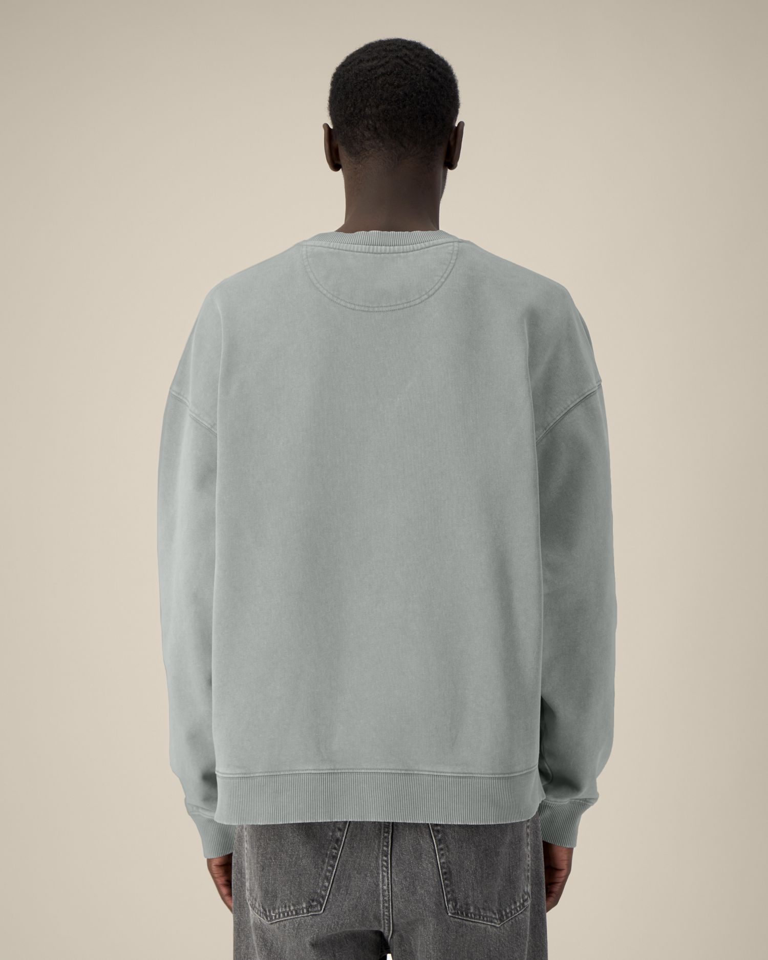 Bluza unisex crewneck oversized garment-dyed - obrazek 12