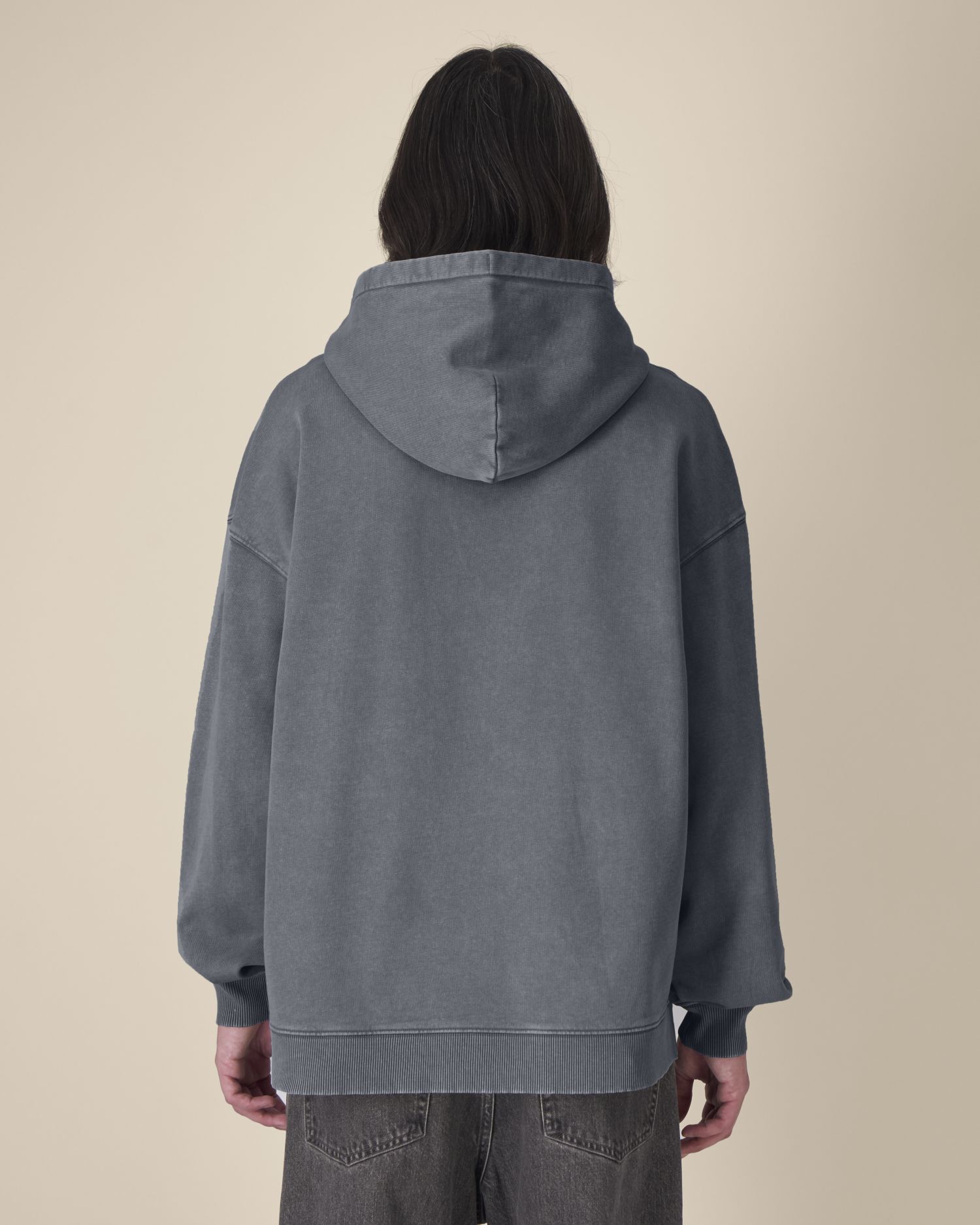 Bluza z kapturem unisex oversized garment-dyed - obrazek 11