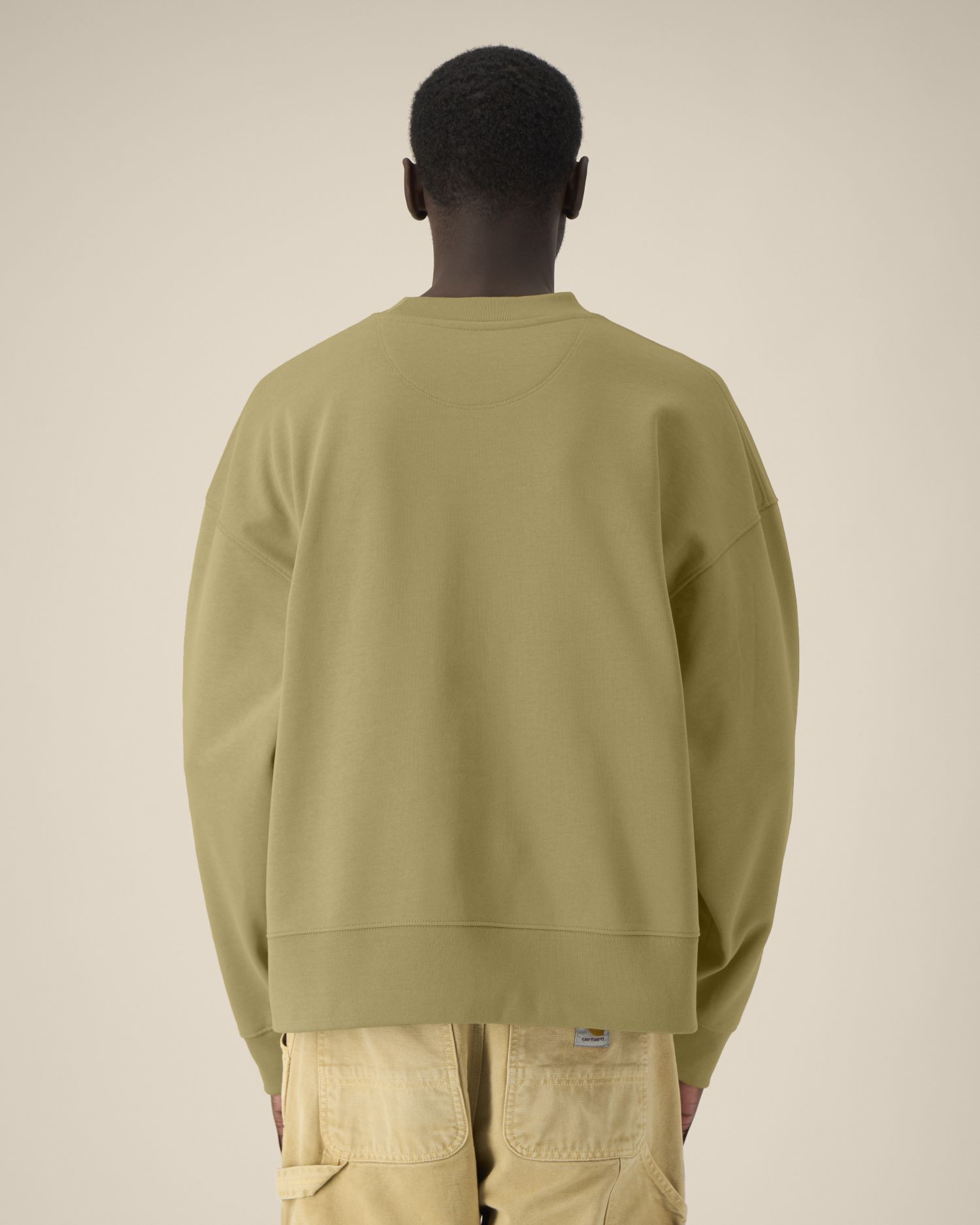 Bluza unisex crewneck boxy z bawełny z recyklingu - obrazek 10