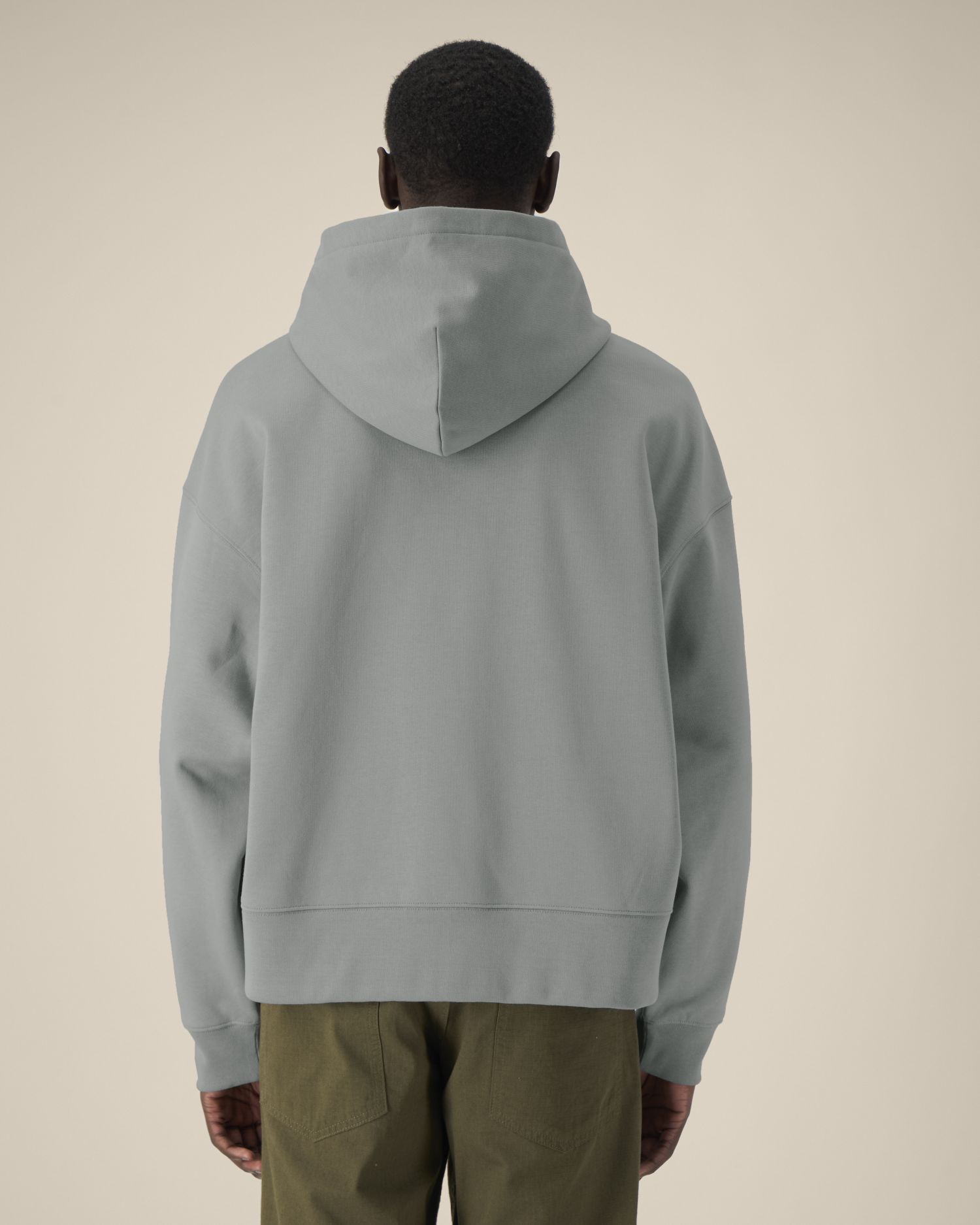 Bluza z kapturem unisex boxy z bawełny z recyklingu - obrazek 11