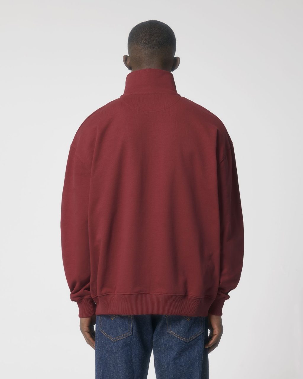 Bluza unisex boxy z krótkim zamkiem sucha w dotyku - obrazek 4