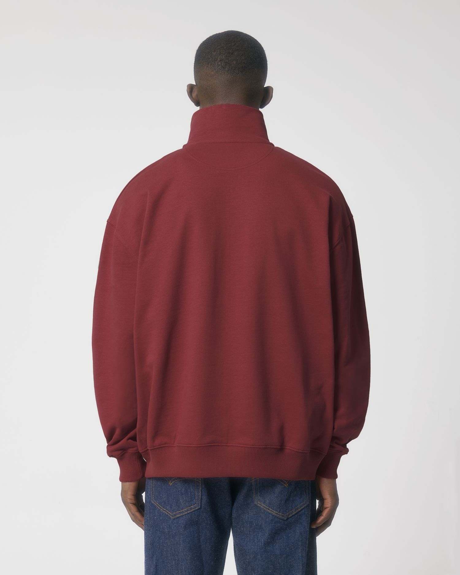 Bluza unisex boxy z krótkim zamkiem sucha w dotyku - obrazek 4