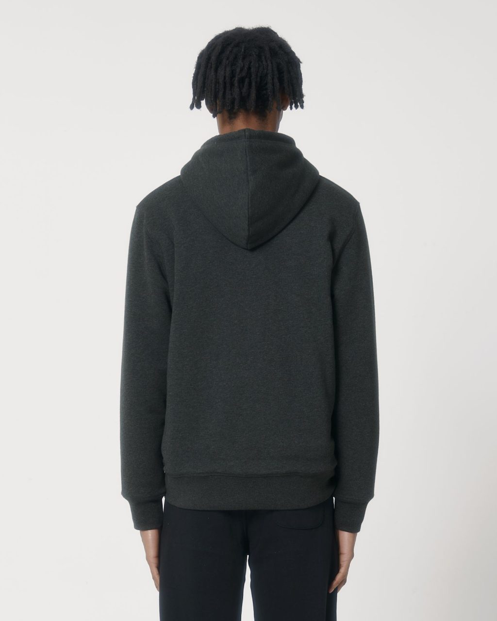 Rozpinana bluza z kapturem unisex z podszewką sherpa - obrazek 4