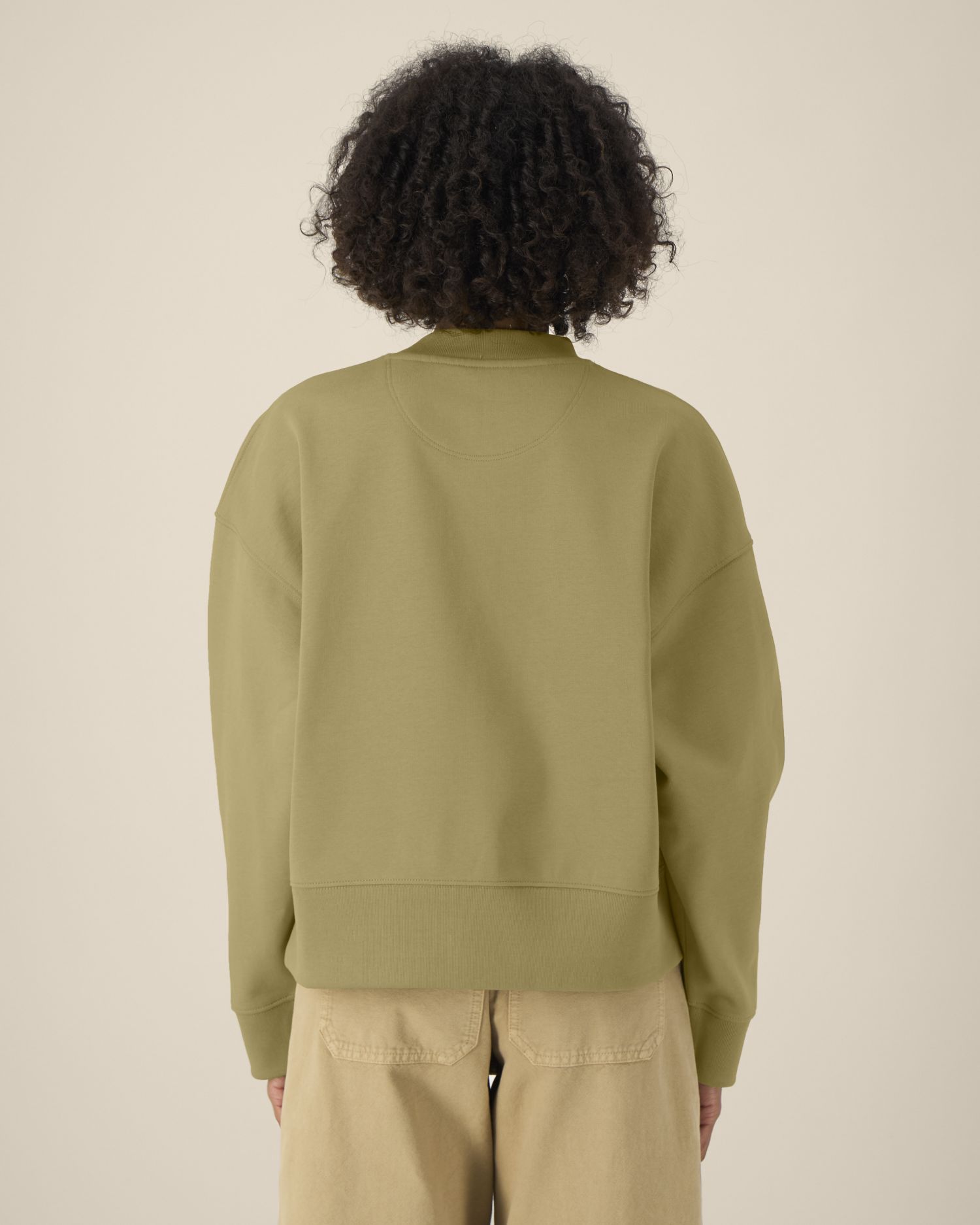 Bluza unisex crewneck boxy z bawełny z recyklingu - obrazek 5