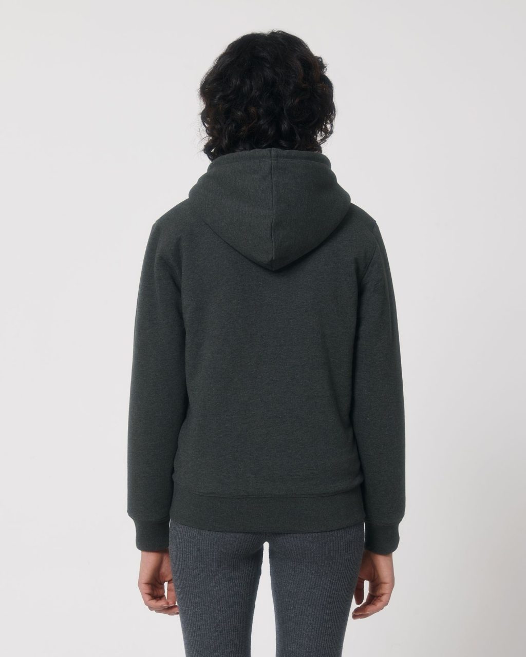 Rozpinana bluza z kapturem unisex z podszewką sherpa - obrazek 8