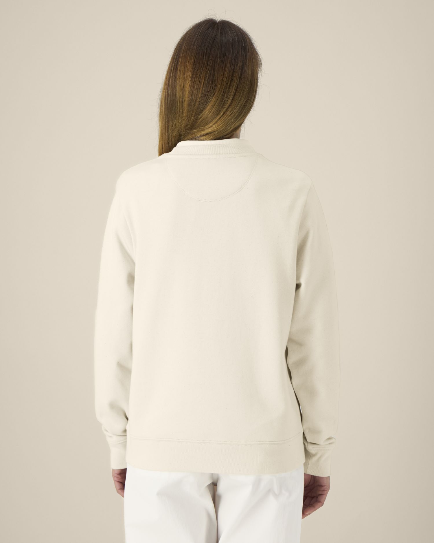 Bluza damska crewneck z bawełny z recyklingu - obrazek 3