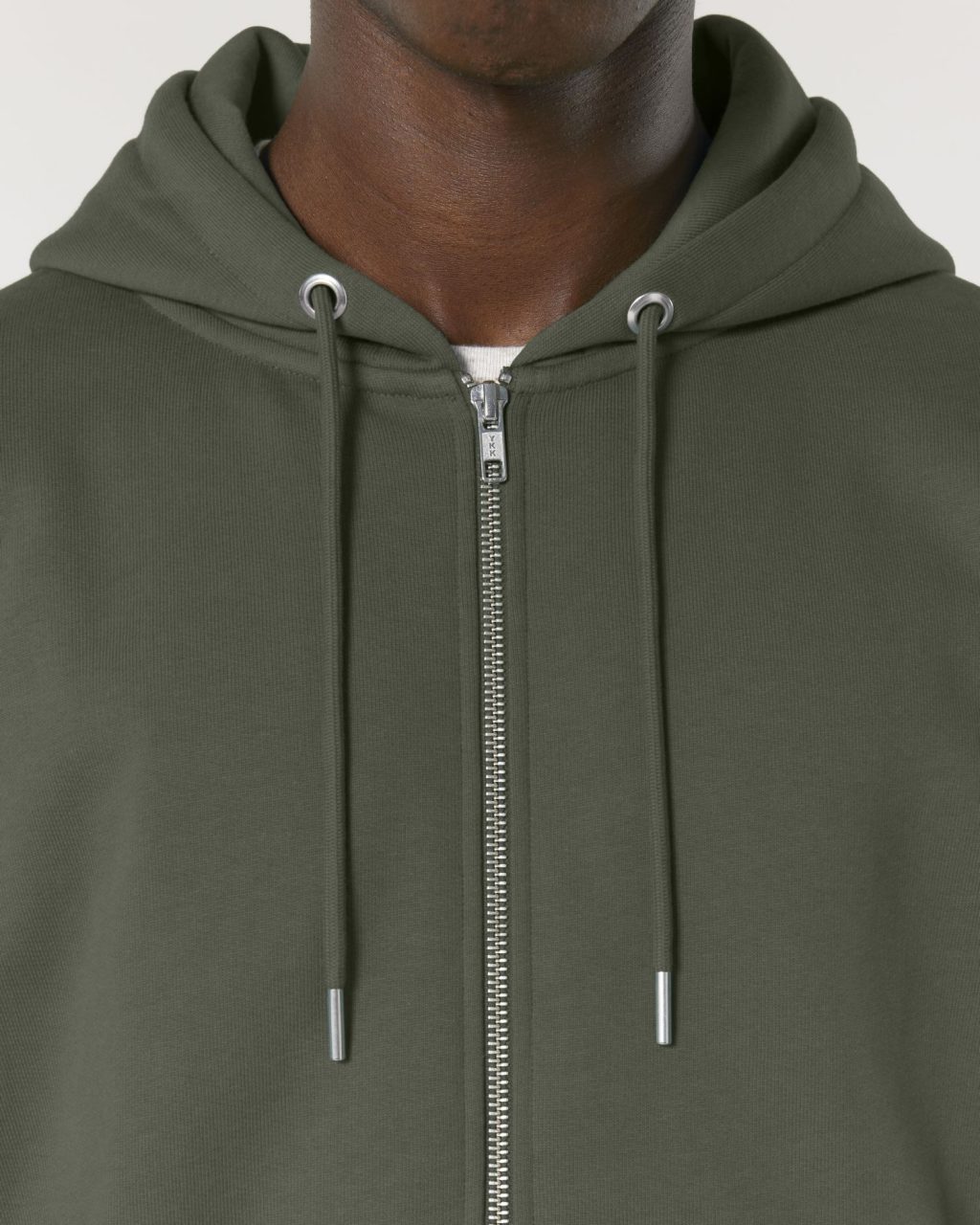 Rozpinana bluza z kapturem unisex Iconic - obrazek 3