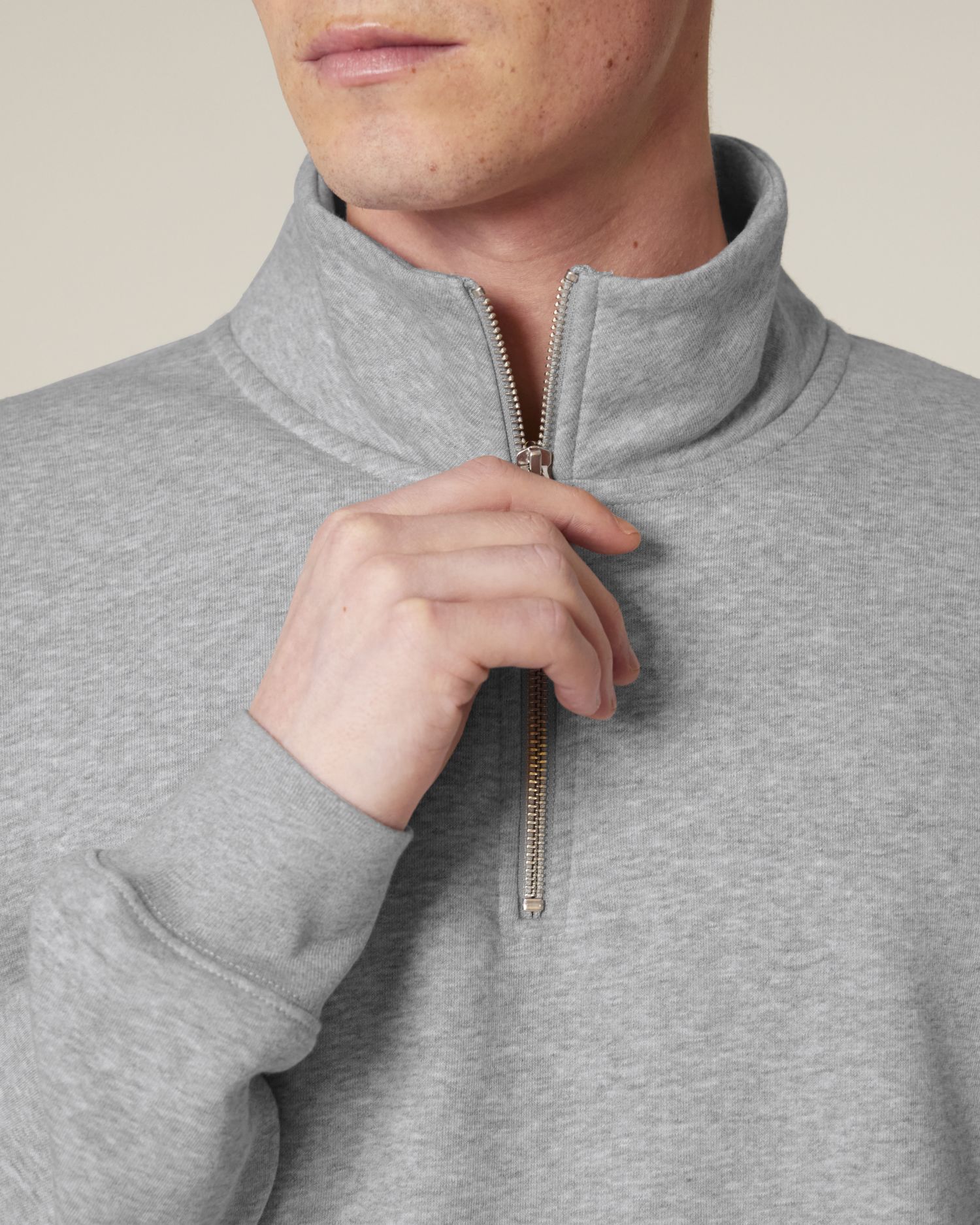 Bluza unisex z krótkim zamkiem - obrazek 3