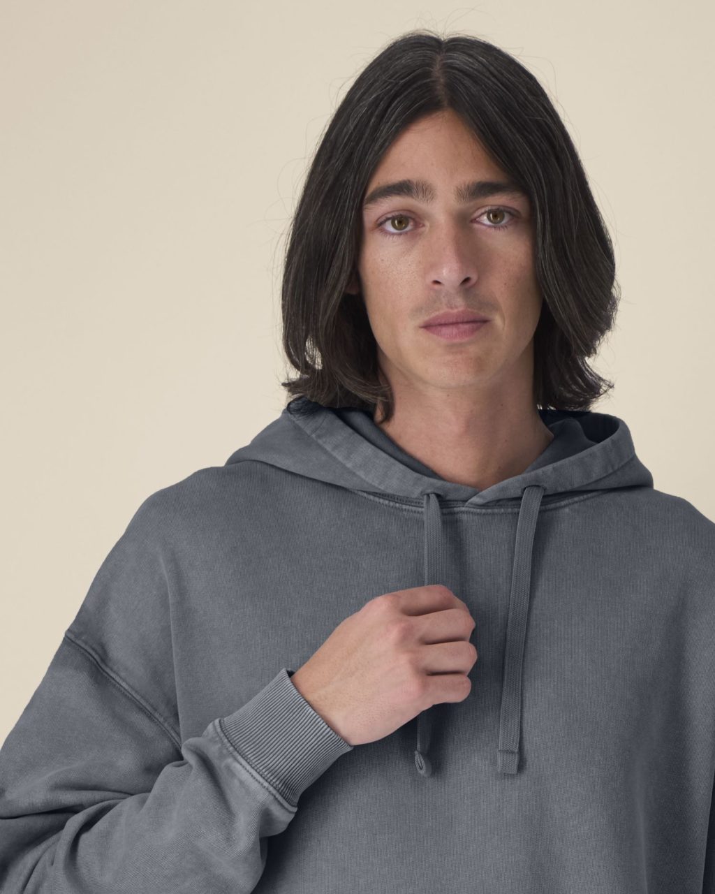 Bluza z kapturem unisex oversized garment-dyed - obrazek 12