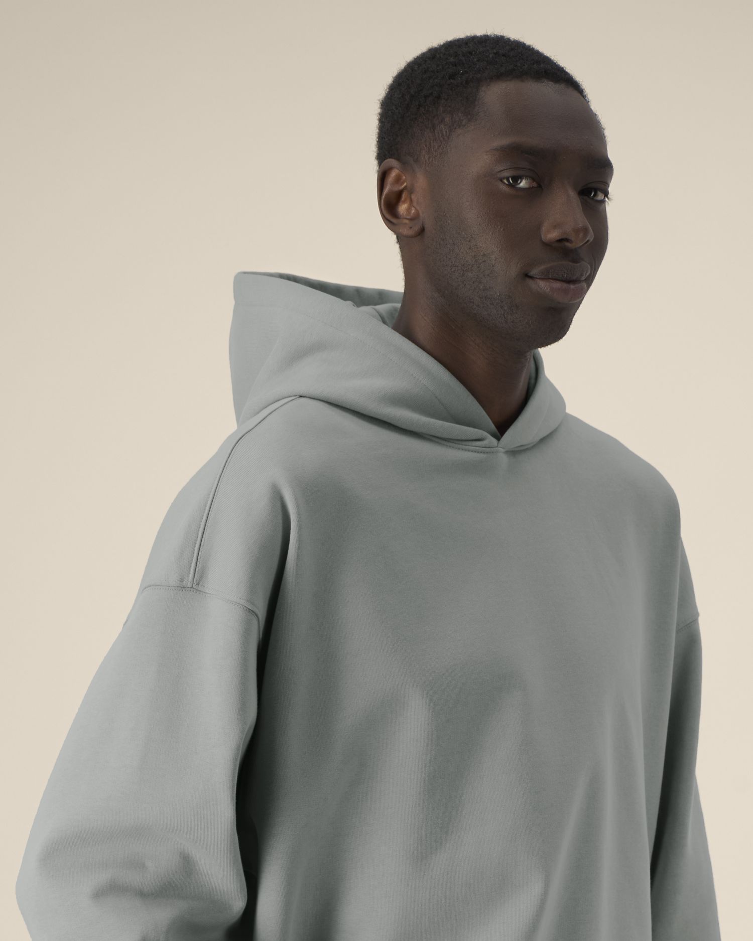 Bluza z kapturem unisex boxy z bawełny z recyklingu - obrazek 12