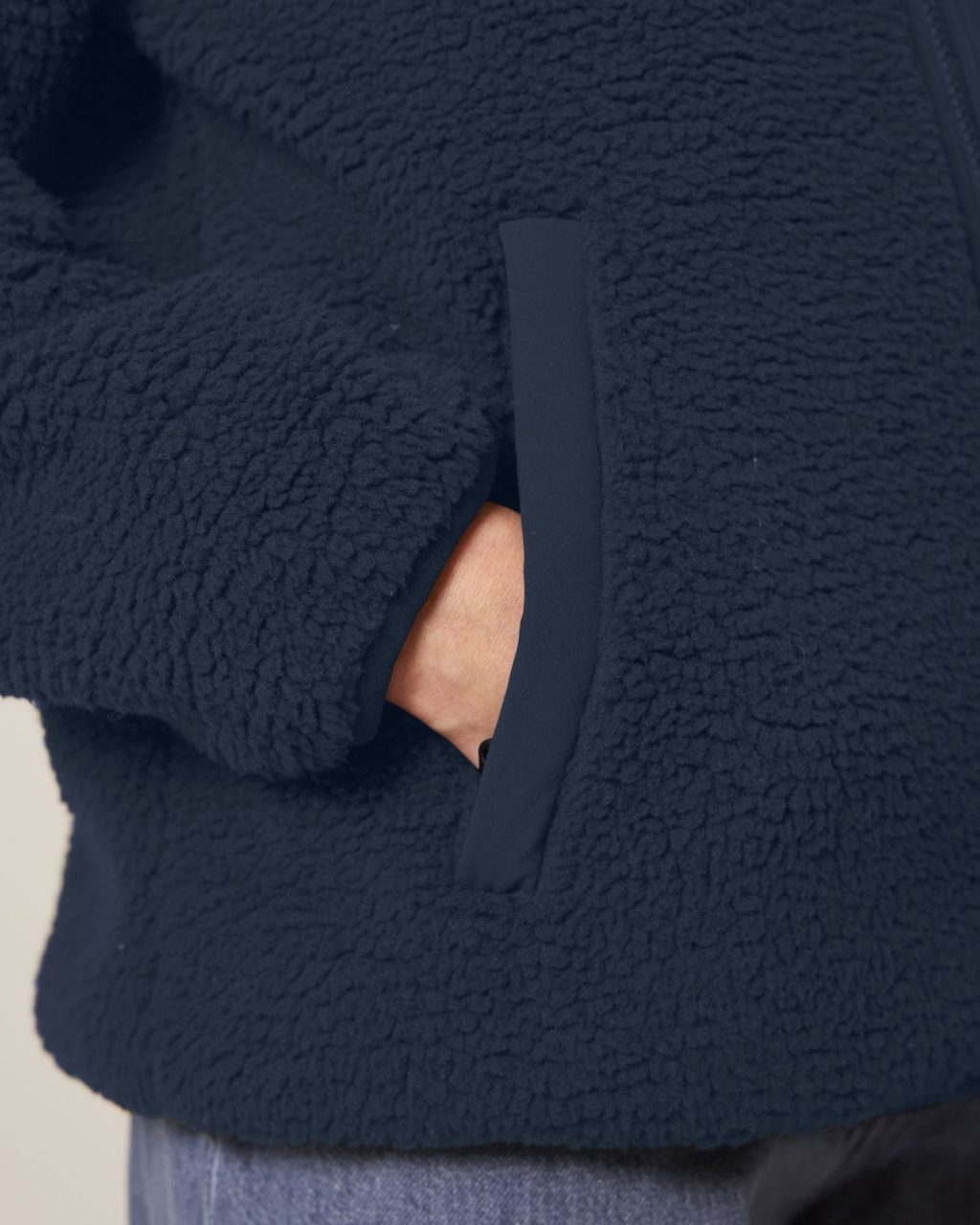 Kurtka sherpa unisex relaxed - obrazek 2