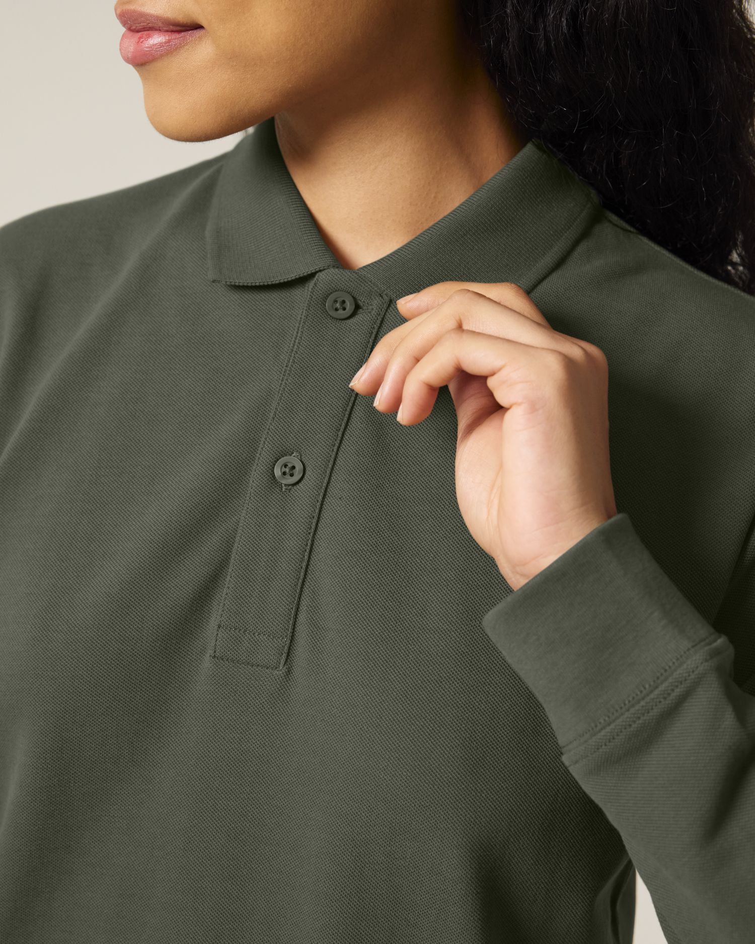 Koszulka polo unisex z długim rękawem - obrazek 7