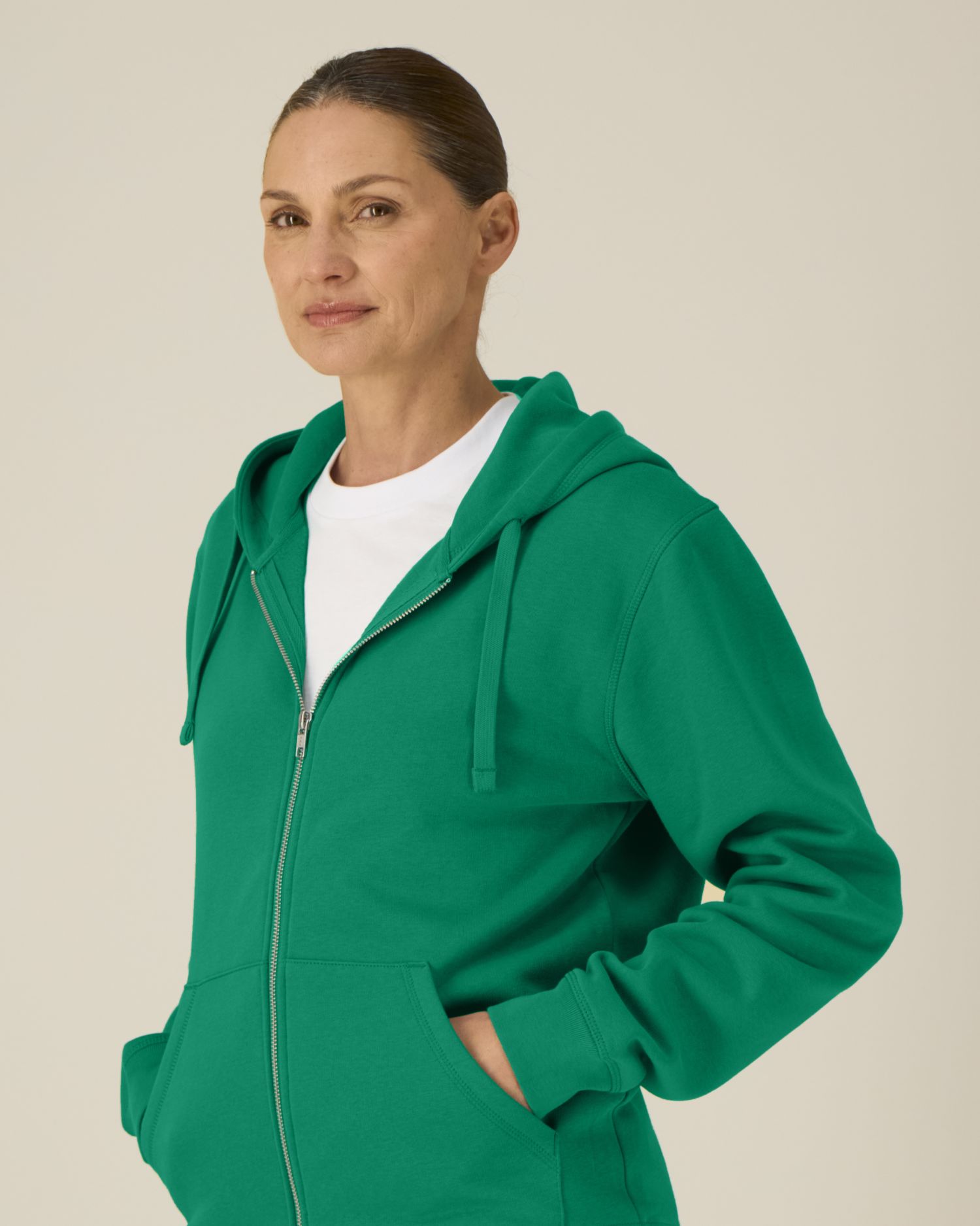 Rozpinana bluza z kapturem unisex - obrazek 2