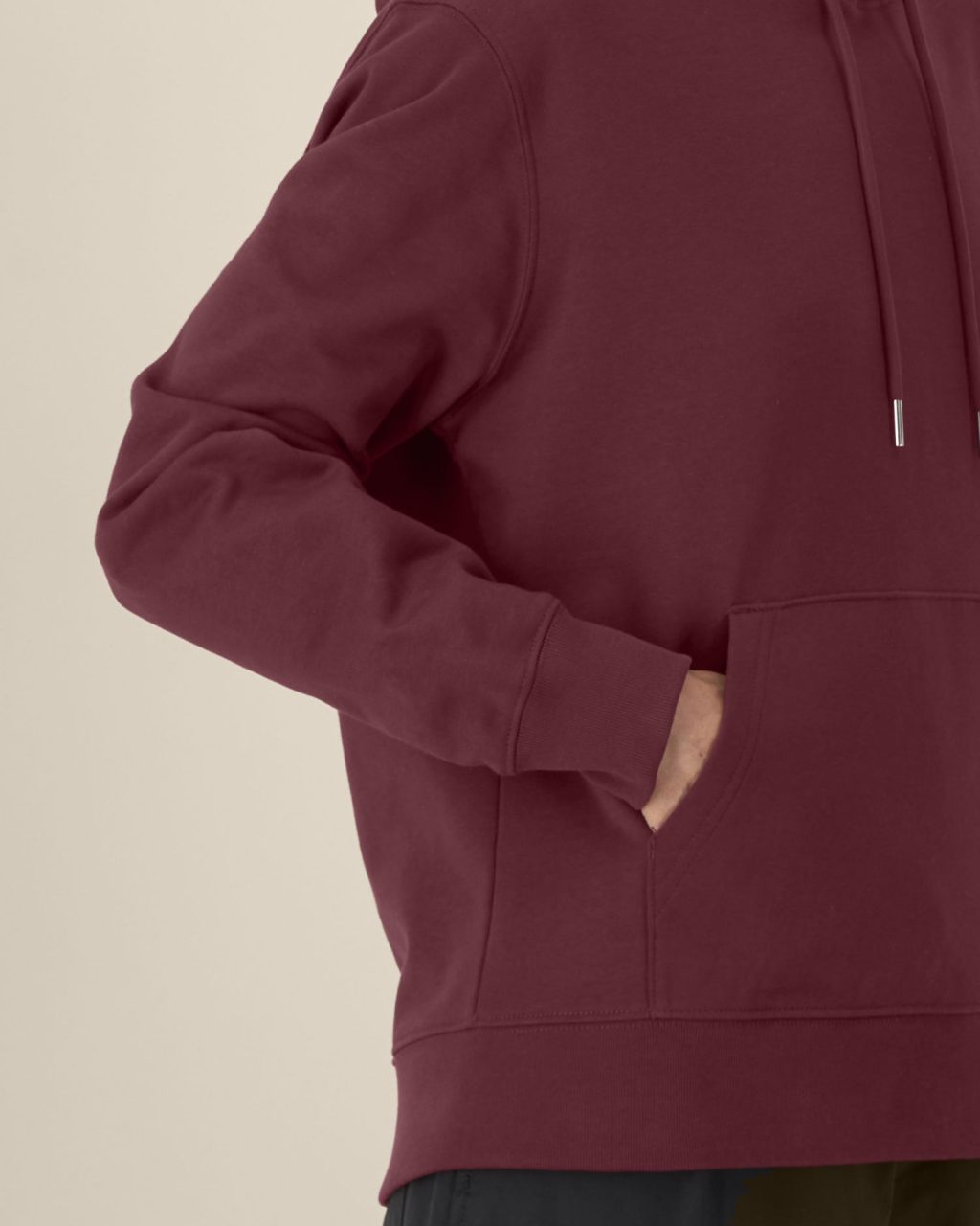 Bluza z kapturem unisex z bawełny z recyklingu - obrazek 2