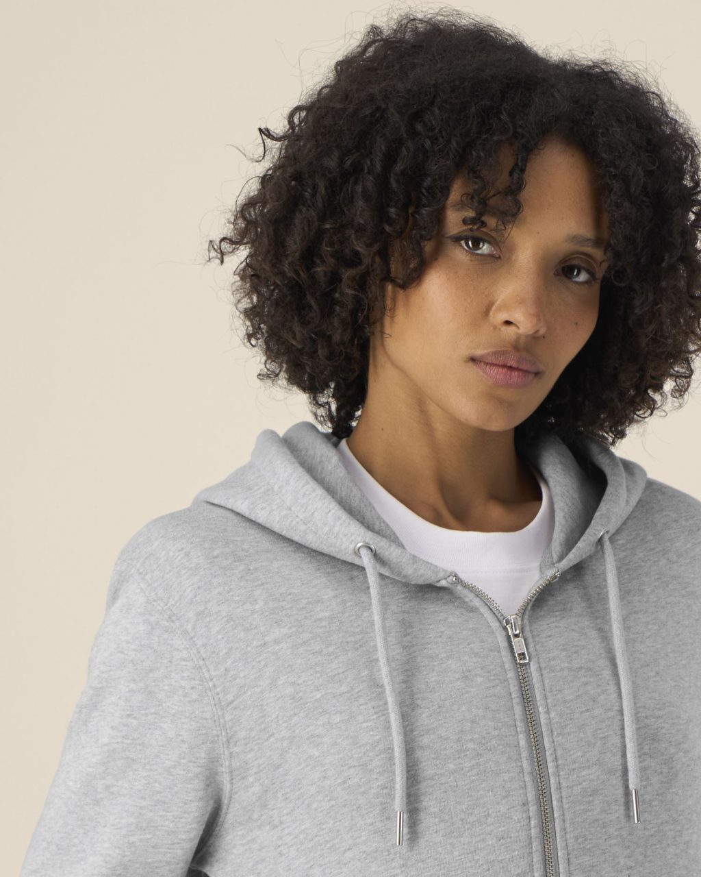 Rozpinana bluza z kapturem unisex z bawełny i TENCEL™ Modal - obrazek 2