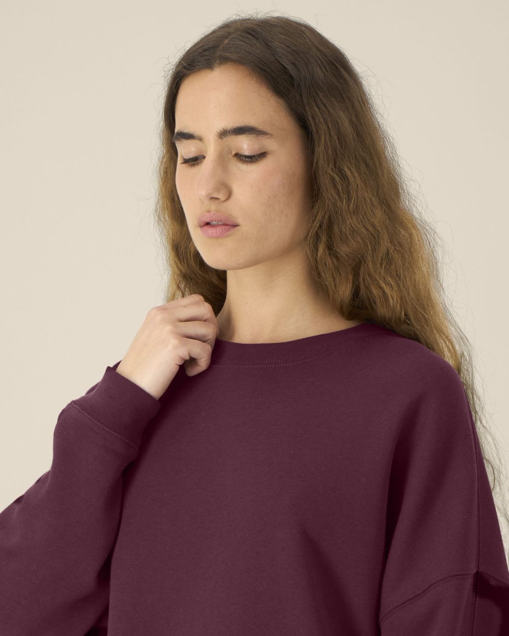 Bluza damska crewneck z bawełny i TENCEL™ Modal - obrazek 2