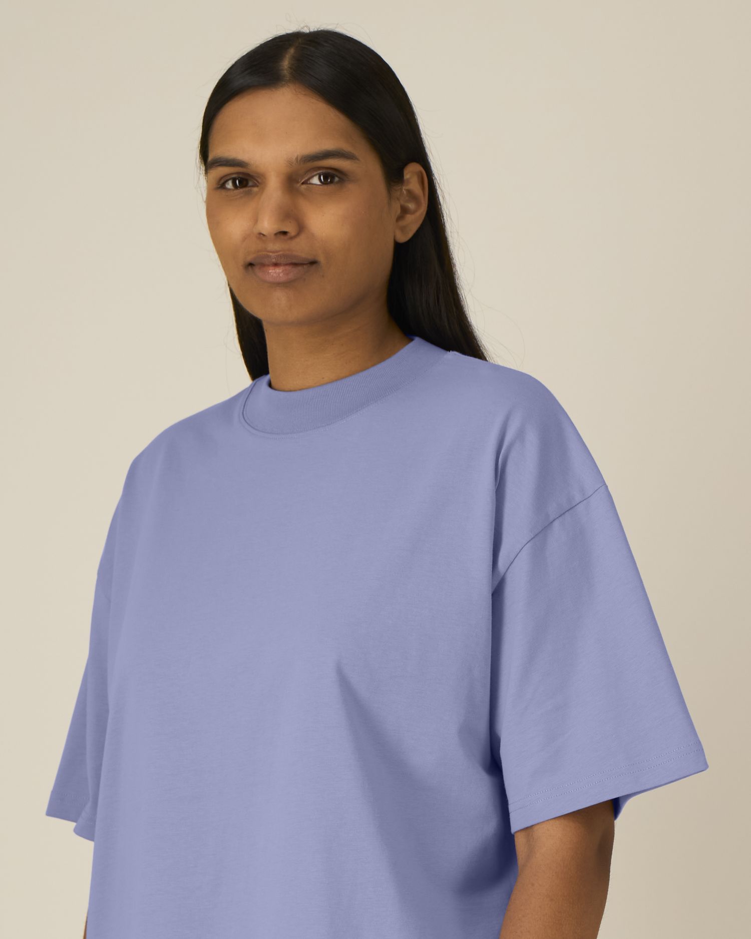 T-shirt unisex oversized ze stójką - obrazek 2