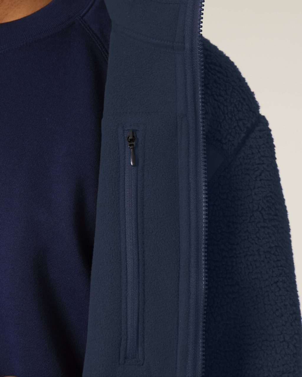 Kurtka sherpa unisex relaxed - obrazek 4