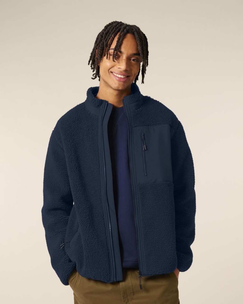 Kurtka sherpa unisex relaxed - obrazek 10
