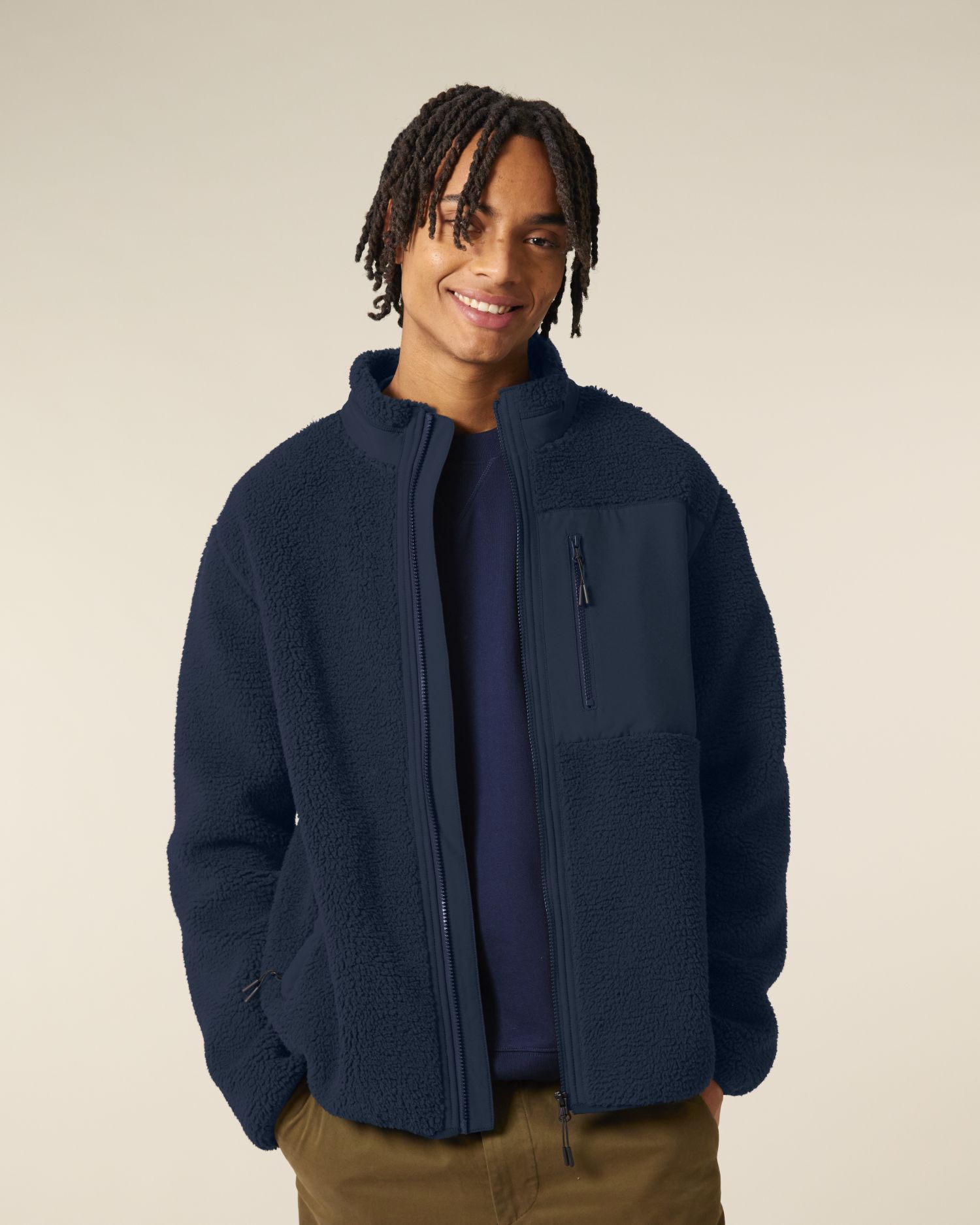 Kurtka sherpa unisex relaxed - obrazek 10