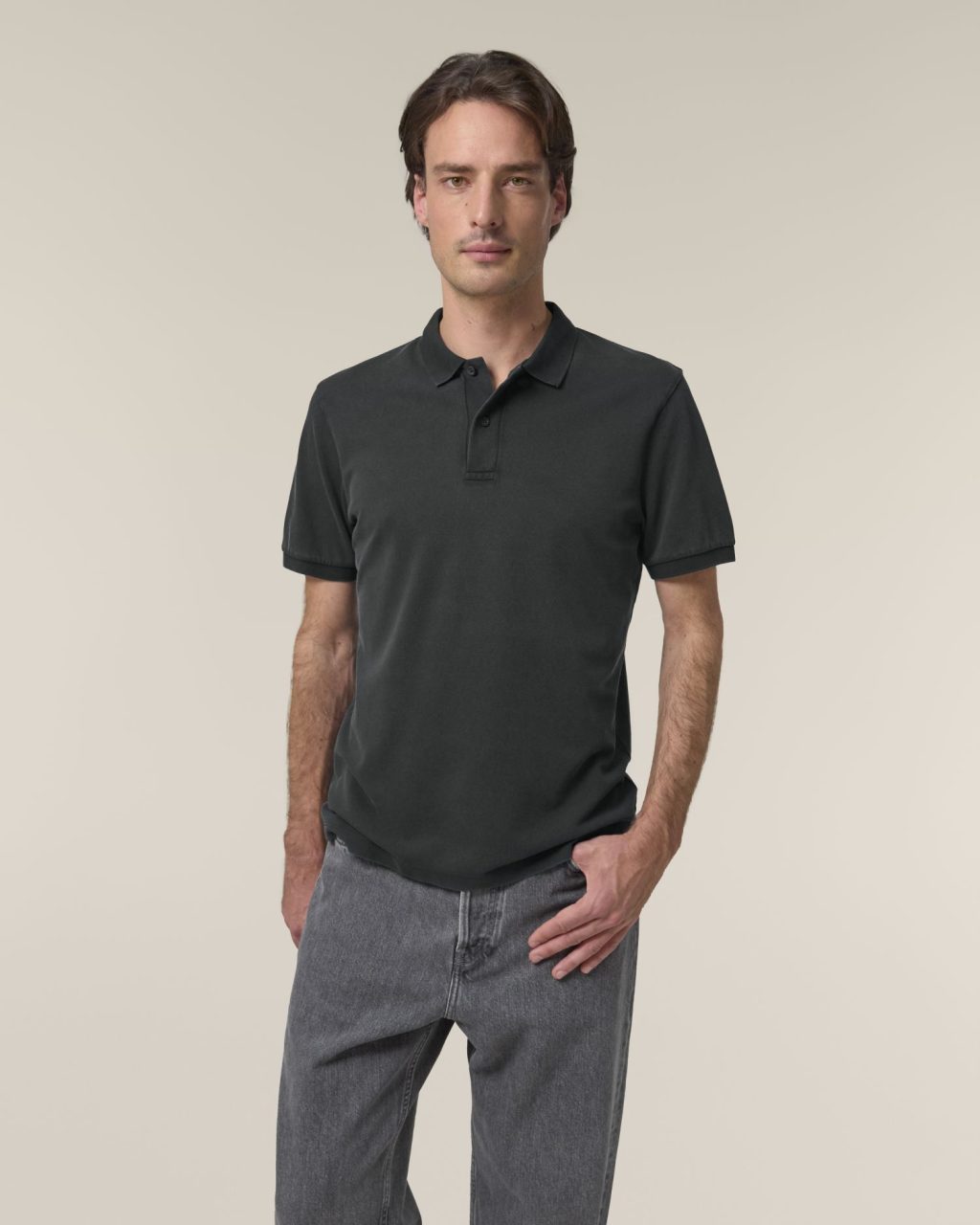 Koszulka polo unisex garment-dyed - obrazek 6