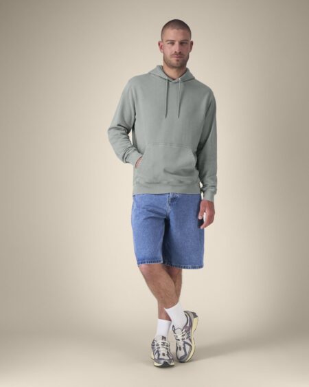 Bluza z kapturem unisex garment-dyed z French Terry