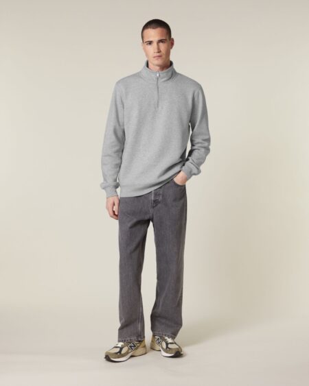 Bluza unisex z krótkim zamkiem