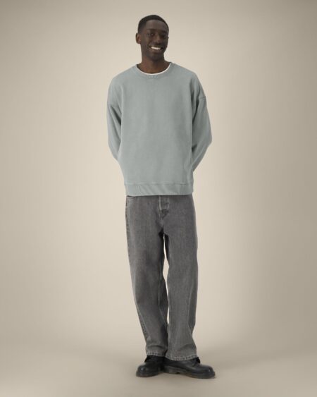Bluza unisex crewneck oversized garment-dyed